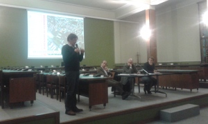L'intervento del segretario del Pd, Filippo Di Gregorio