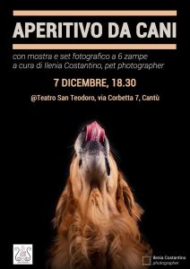 La locandina dell'evento: "Aperitivo da cani"