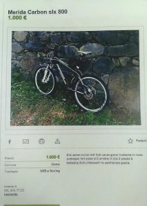 bicicletta rubata