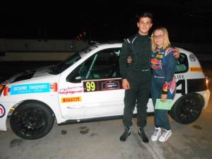 Nicolò Balsamo e Tamara Molinaro all'arrivo della gara disputata a Monza