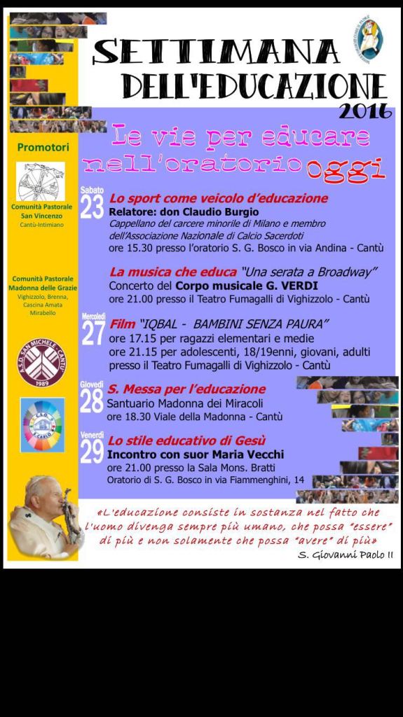 settimana educazione