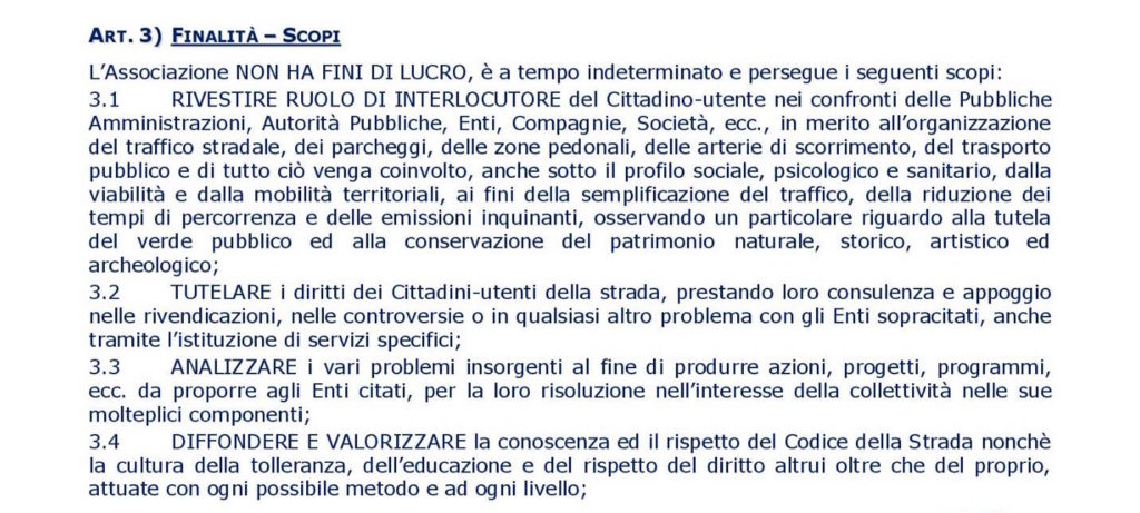 Acus Como Statuto