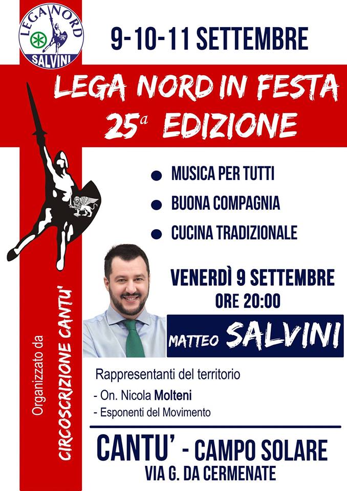Lega Nord Cantù festa