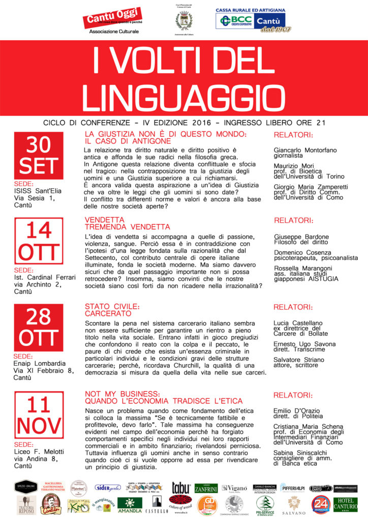 Volti del linguaggio 2016